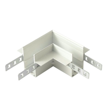 Соединитель для магнитного встраиваемого шинопровода для ГКЛ12,5 мм угловой Crystal Lux CLT 0.223 11 WH