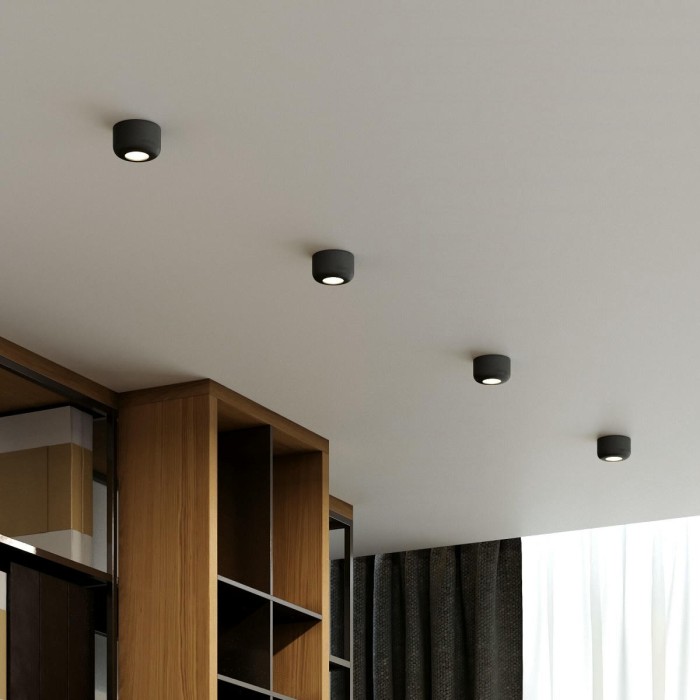 Встраиваемый светодиодный светильник Elektrostandard Onde 25088/LED 7W 4000K черный a064200