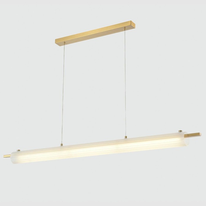 Подвесной светодиодный светильник Crystal Lux Tunnel SP40 Led Brass