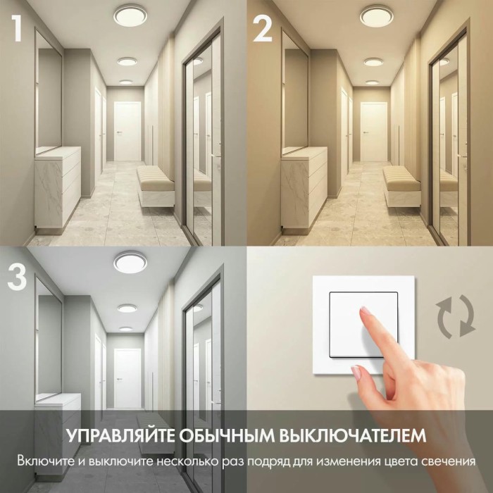 Потолочный светодиодный светильник Denkirs DK6516-WH/1