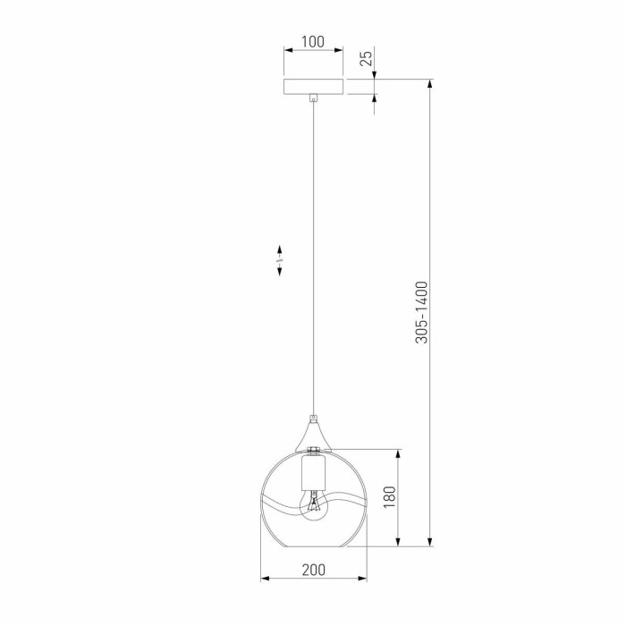 Подвесной светильник Eurosvet Lotus 50221/1 прозрачный