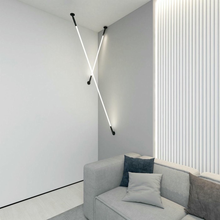 Настенно-потолочный светодиодный светильник Denkirs Flex DK7505-BK