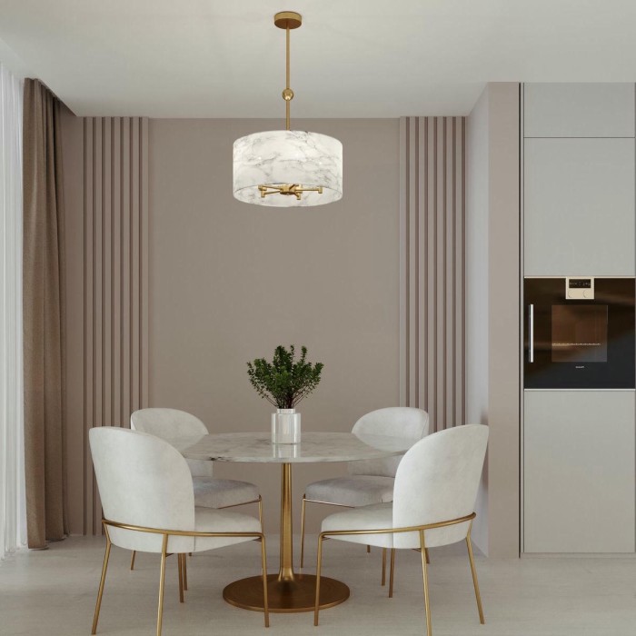 Подвесная люстра Eurosvet Brume 60174/5 латунь a069024