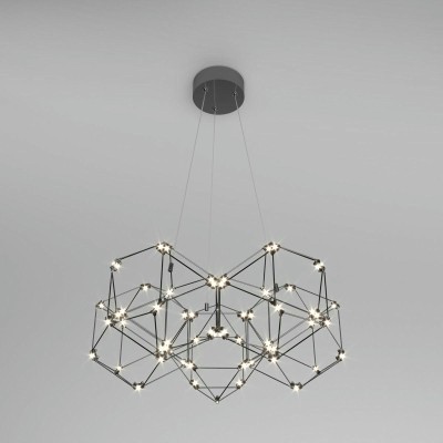 Подвесной светодиодный светильник Eurosvet Uma 90169/5 черный жемчуг