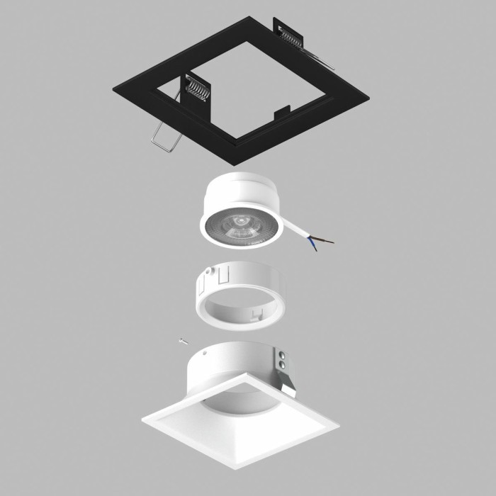 Комплект со светильником Lightstar Domino Quadro (214517+214506+214006) D51706WMOD