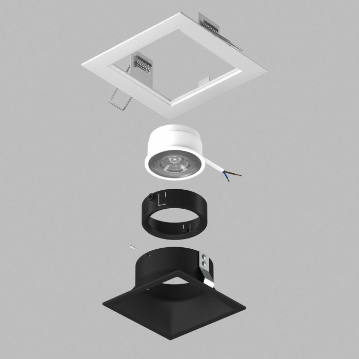 Комплект со светильником Lightstar Domino Quadro (214516+214507+214007) D51607BMOD