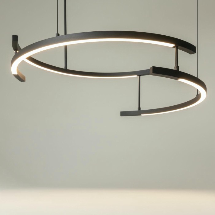 Подвесной светодиодный светильник Maytoni Line MOD016PL-L52BK