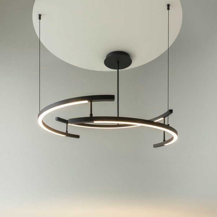 Подвесной светодиодный светильник Maytoni Line MOD016PL-L52BK