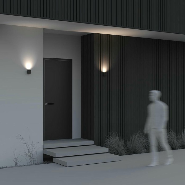 Уличный настенный светильник Maytoni Slat O044WL-01B