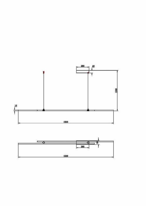 Подвесной светодиодный светильник Maytoni Halo MOD005PL-L48BSK