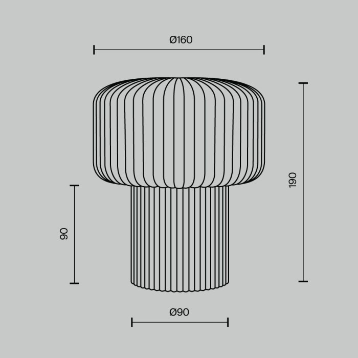 Настольный светильник Maytoni MOD404TL-01BG