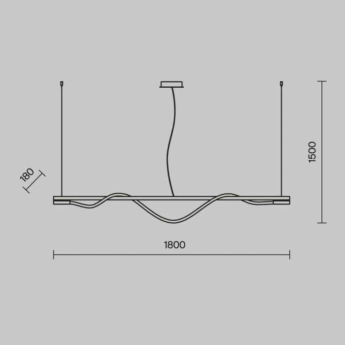 Подвесной светильник Maytoni Tau MOD166PL-L20G3K