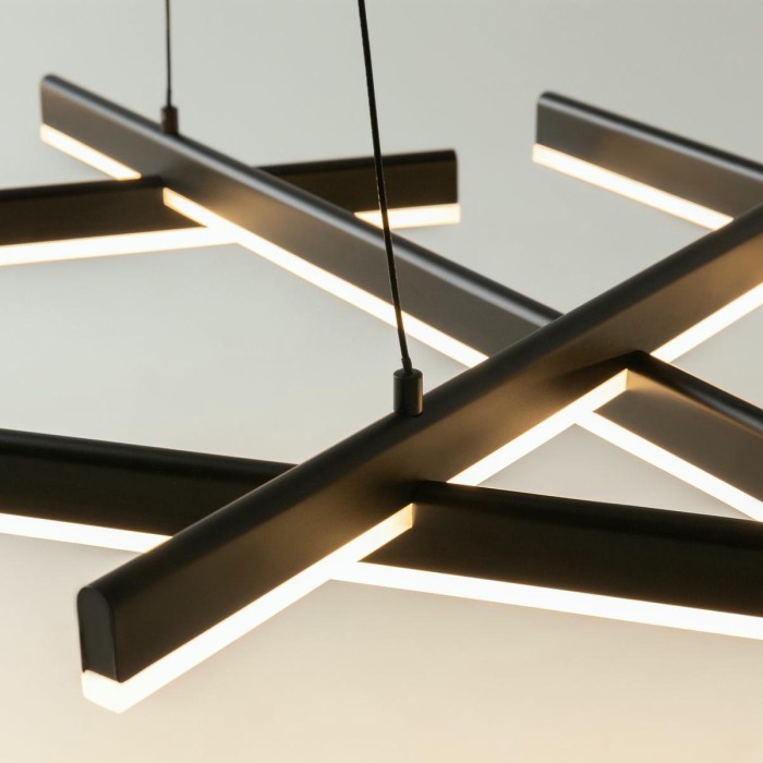 Подвесной светодиодный светильник Maytoni Line MOD016PL-L80BK