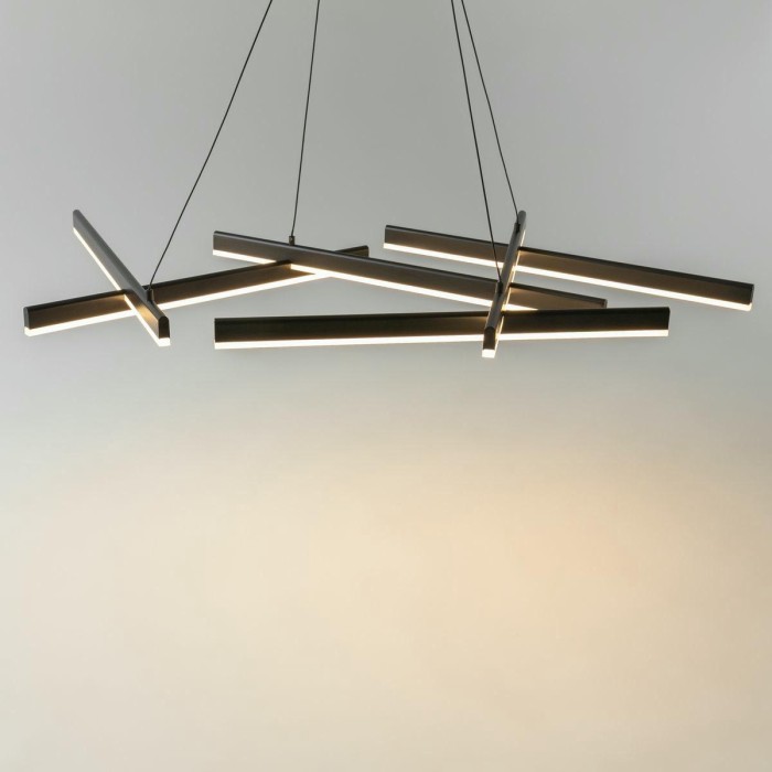 Подвесной светодиодный светильник Maytoni Line MOD016PL-L80BK