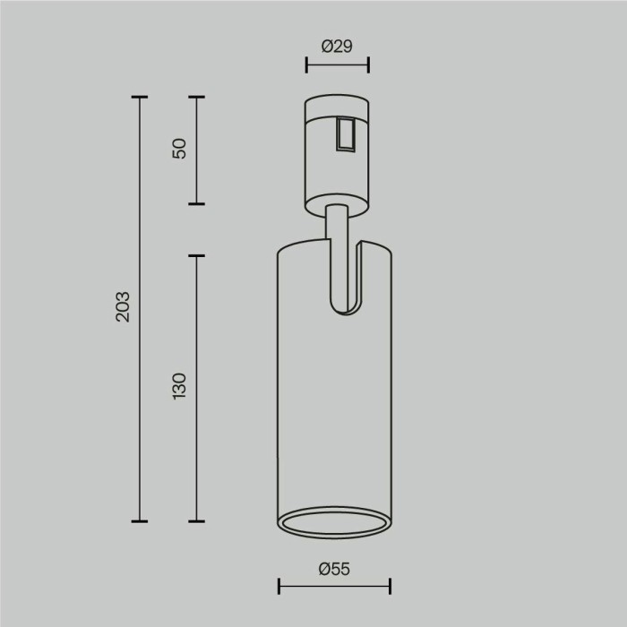 Трековый светильник Maytoni Technical Focus Led TR144-1-12W3K-W-BS