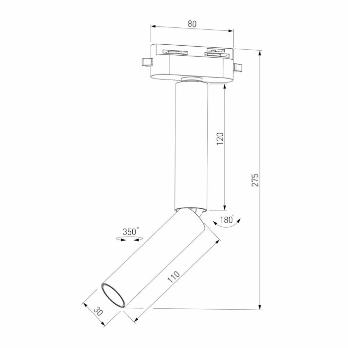 Трековый светодиодный светильник Elektrostandard Pika 85112/01 a065275