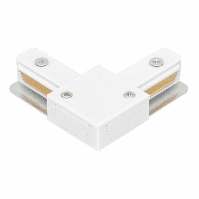 Коннектор L-образный однофазный DesignLed CN2-WH-L 003724