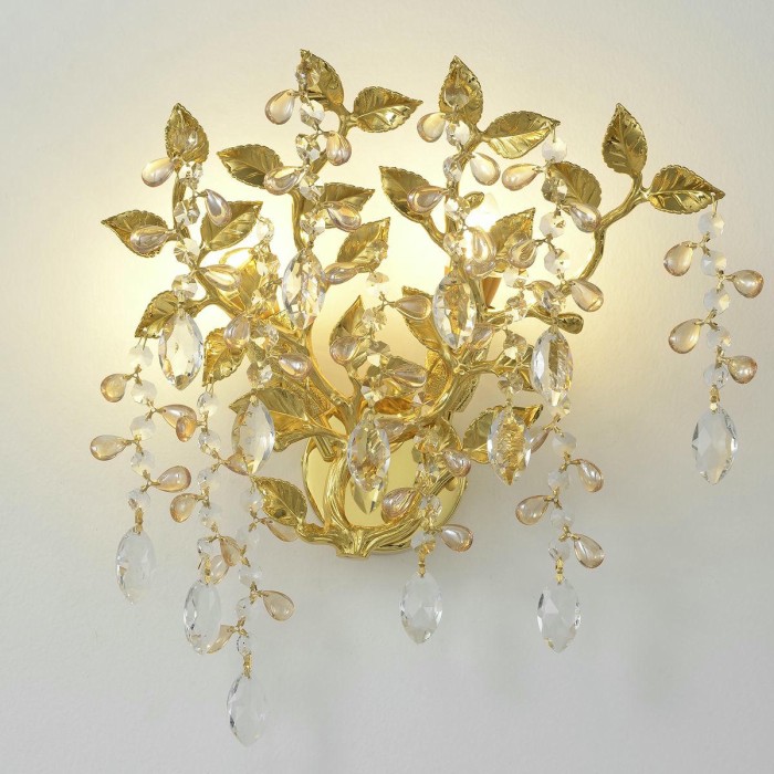 Настенный светильник Crystal Lux Eden AP2 Gold