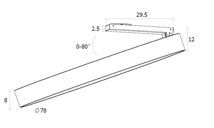 Светодиодный спот DesignLed UF034-80-WH-NW 003009