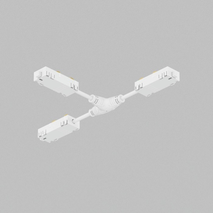 Коннектор Т-образный гибкий Denkirs Smart Hide TR2115-WH