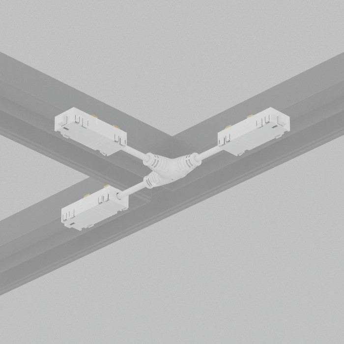 Коннектор Т-образный гибкий Denkirs Smart Hide TR2115-WH