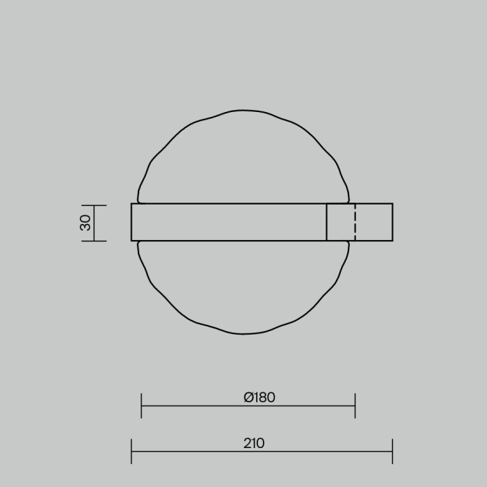 Настенный светильник (бра) Maytoni MOD379WL-L6B3K