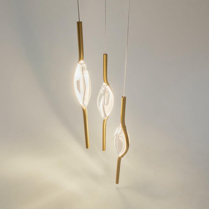 Подвесная светодиодная люстра Maytoni Foresight MOD347PL-L24BS3K