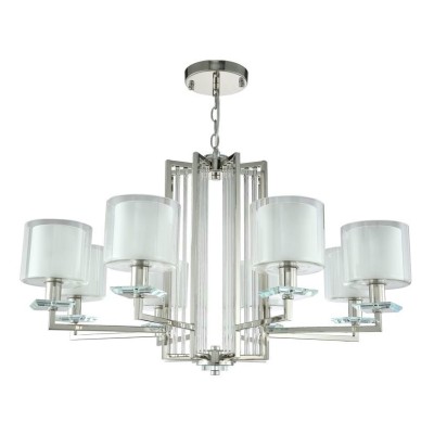 Подвесная люстра Crystal Lux Nicolas SP-PL8 Nickel/White