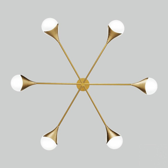 Подвесная люстра Eurosvet Calyx 60168/6 латунь