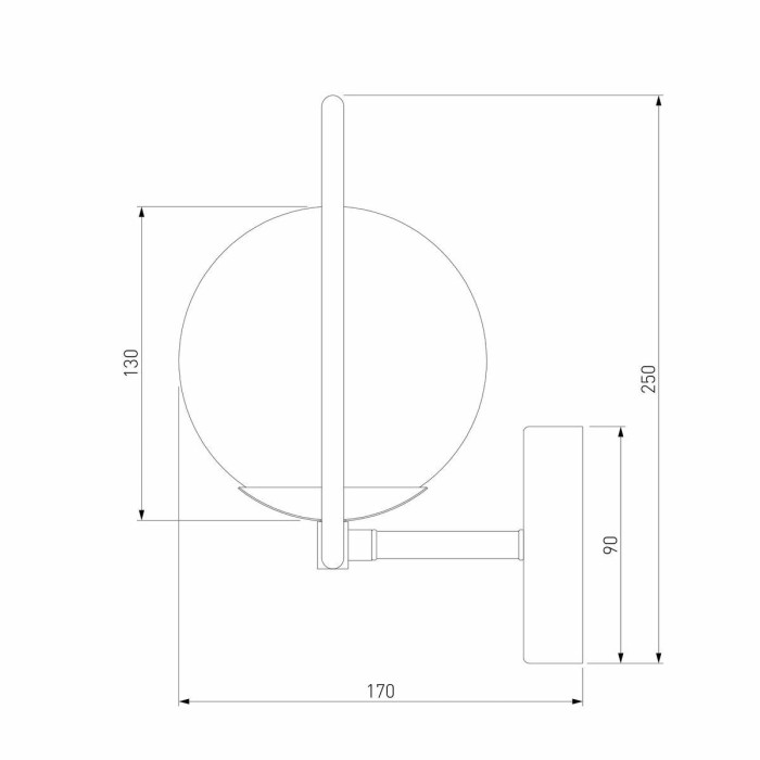 Бра Eurosvet Ringo 50289 хром