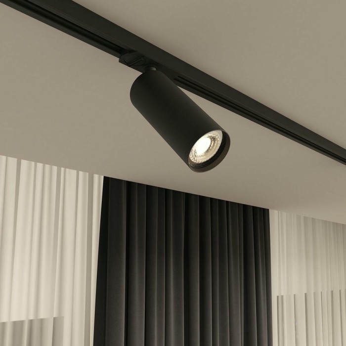 Трековый светильник Denkirs Solid Tube DK6202-BK