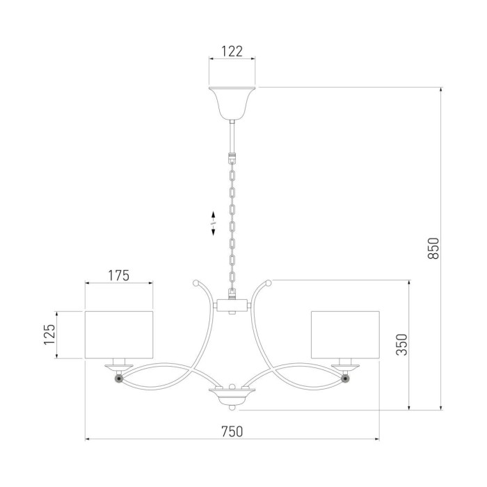 Подвесная люстра Eurosvet Fabiola 60124/6 хром Smart