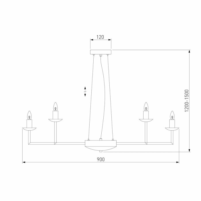Подвесная люстра Eurosvet Cariso 60150/18 хром