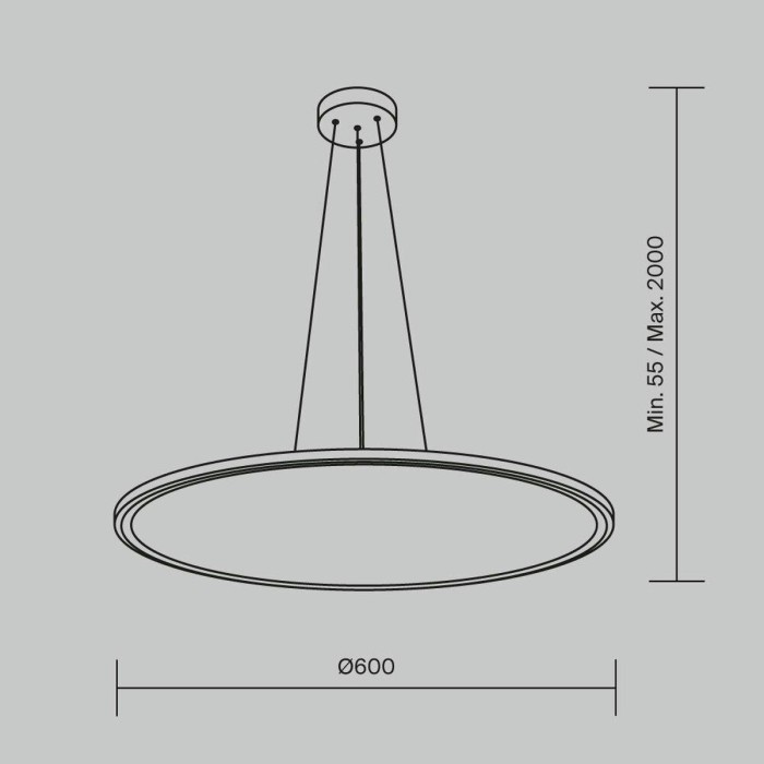 Подвесной светодиодный светильник Maytoni Cosmos MOD057PL-L54W4K