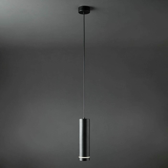 Подвесной светодиодный светильник Elektrostandard DLR023 12W 4200K черный матовый a040264