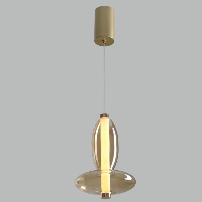 Подвесной светодиодный светильник Crystal Lux Quasar SP10W Led Amber