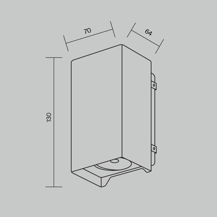 Уличный настенный светодиодный светильник Maytoni Shell O570WL-L10B3K