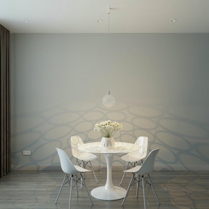 Подвесной светодиодный светильник Eurosvet Gemini 90353/1 хром