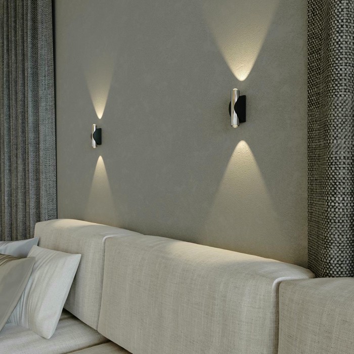 Настенный светодиодный светильник Elektrostandard Steel 40109/LED чёрный/сталь a055629