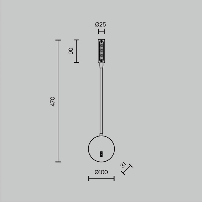 Бра Maytoni Stem C035WL-L3B3K