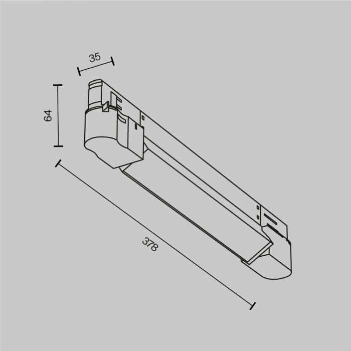 Трековый светодиодный светильник Maytoni Technical Basis TR196-3-10W4K-W