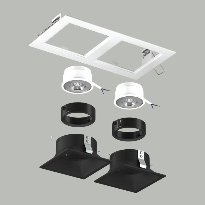 Комплект со светильником Lightstar Domino Quadro (214526+214507+214507+214007+214007) D5260707BMOD