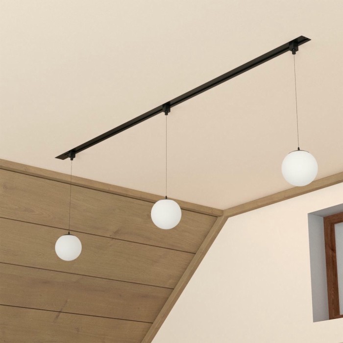 Шинопровод встраиваемый однофазный Crystal Lux CLT 0.121 01 L2000 BL