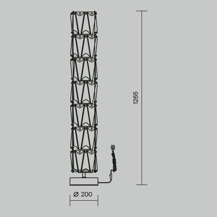 Торшер Maytoni Puntes MOD043FL-08G