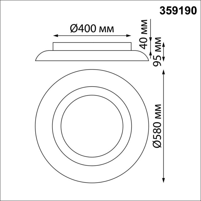 Потолочный накладной светильник Novotech WELLE 359190