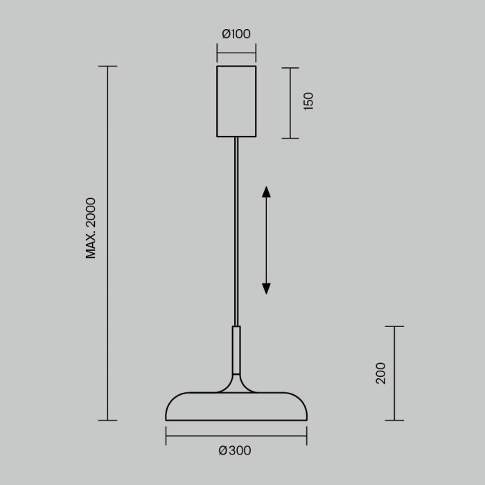 Подвесной светильник Maytoni MOD189PL-L30W3K