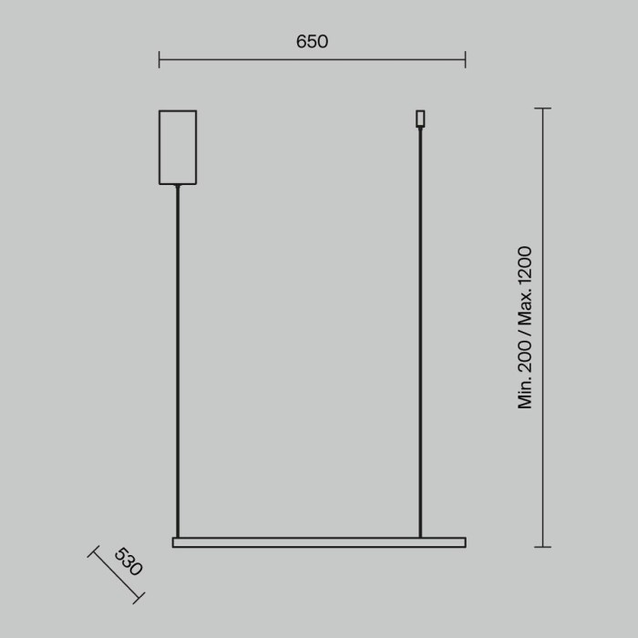Подвесной светодиодный светильник Maytoni Glint MOD072PL-L28CH3K