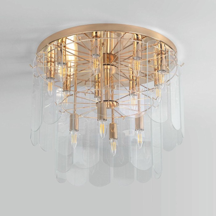 Потолочная люстра Eurosvet Claire 60170 золото Smart