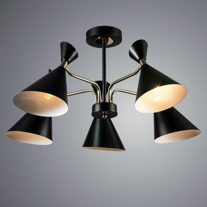 Потолочная люстра Arte Lamp Wellington A2711PL-5BK