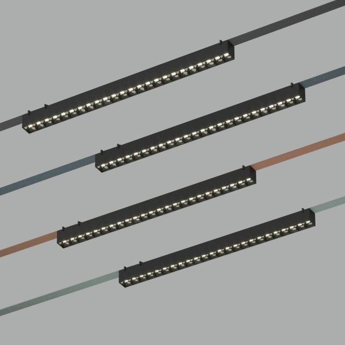 Трековый светильник Denkirs Belty Grill DK5672-BK